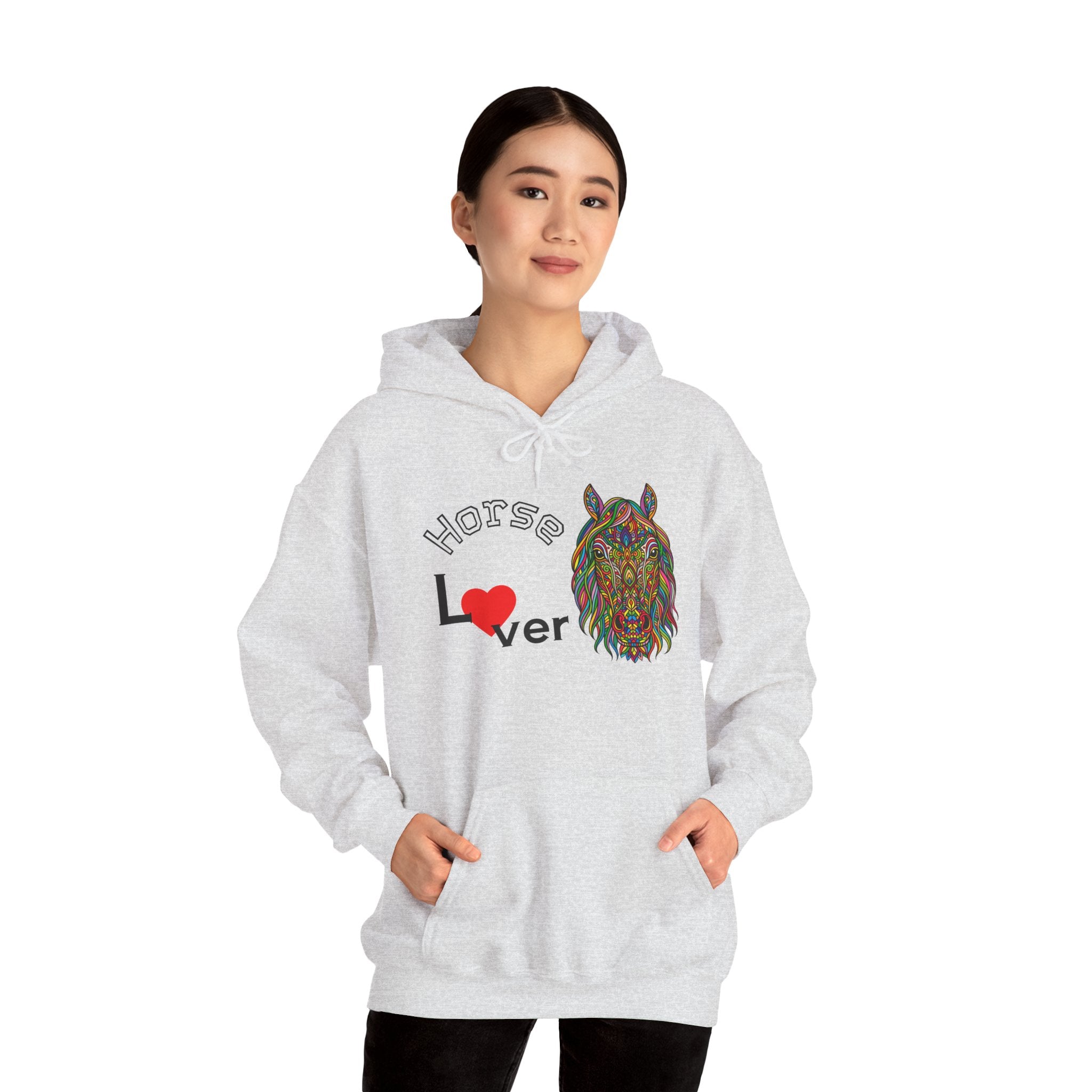 Colorful Horse Lover Hoodie, Unisex Sweatshirt, Cozy Fashion, Nature Lover Gift, Fall Apparel, Eco-Friendly Clothing, Horse lover