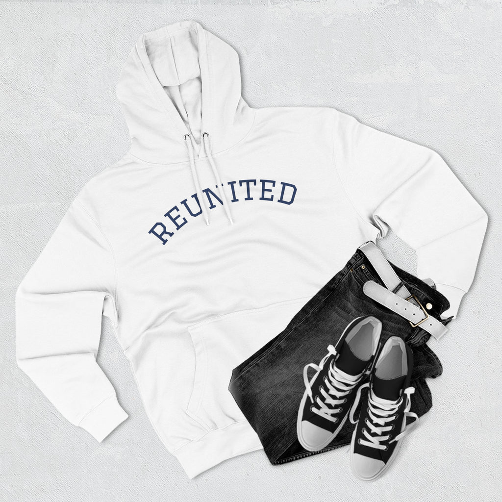 Unisex white "Reunited" Hoodie