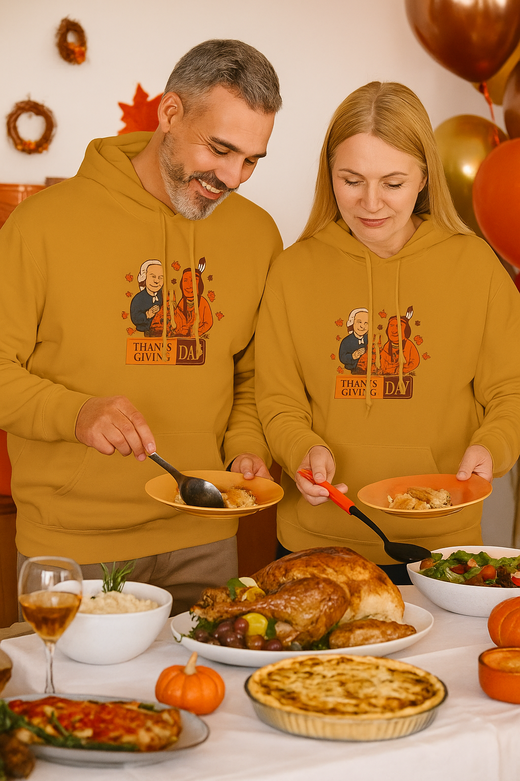 Thanksgiving Day Fleece Hoodie, Cozy Fall Apparel, Perfect Gift for Family, Comfortable Unisex Sweatshirt, Holiday Celebration Wear, [...]