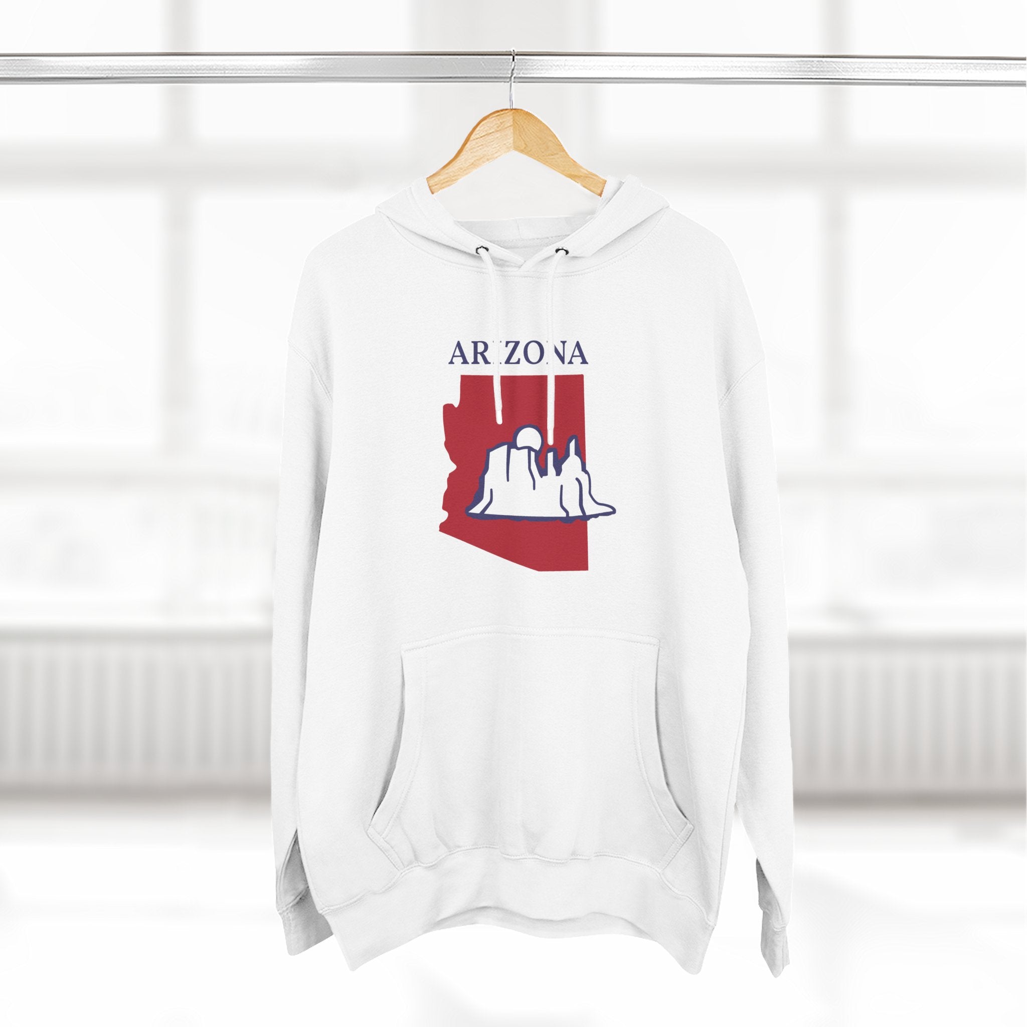 Arizona Pride Unisex White Hoodie for Winter Glamour