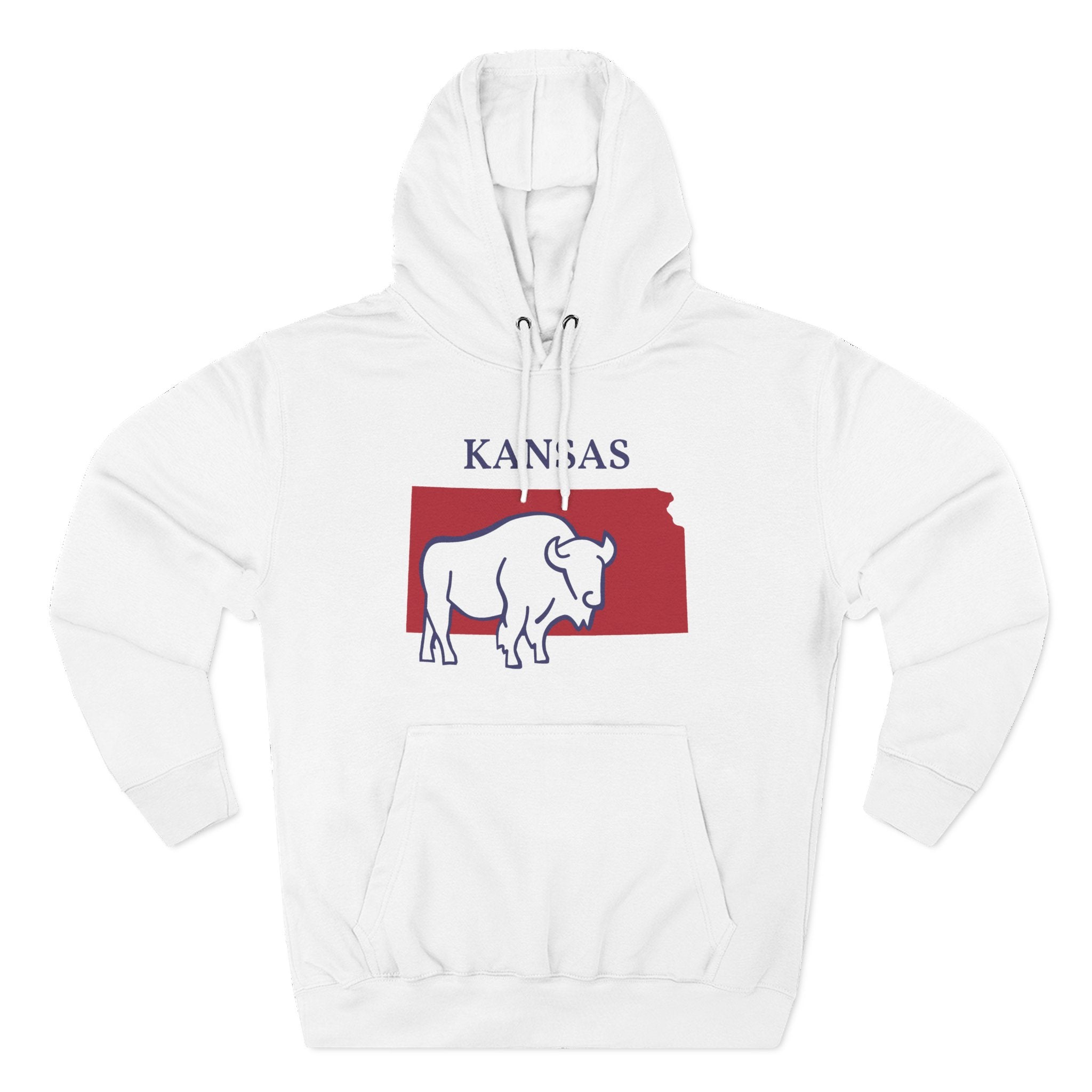 Kansas Pride Unisex White Hoodie for Winter Glamour