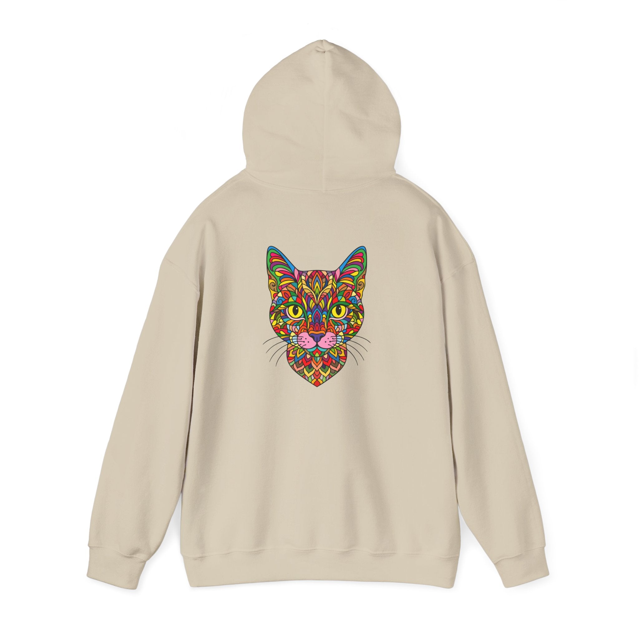 Colorful Cats Lover Hoodie, Unisex Sweatshirt, Cozy Fashion, Nature Lover Gift, Fall Apparel, Eco-Friendly Clothing, Cats lover