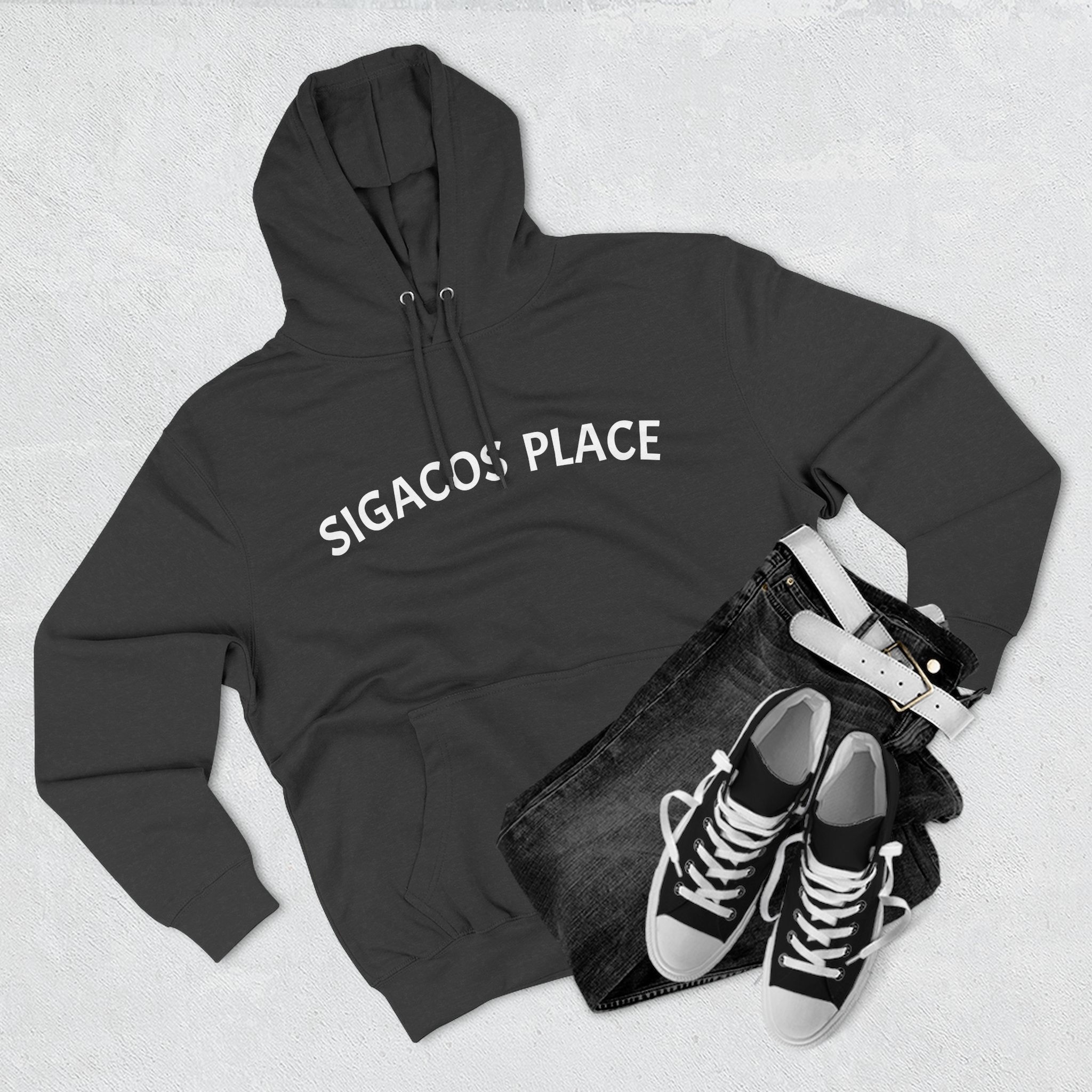 Hollywood star hoodie "Sigacos Place": Be the center of attention