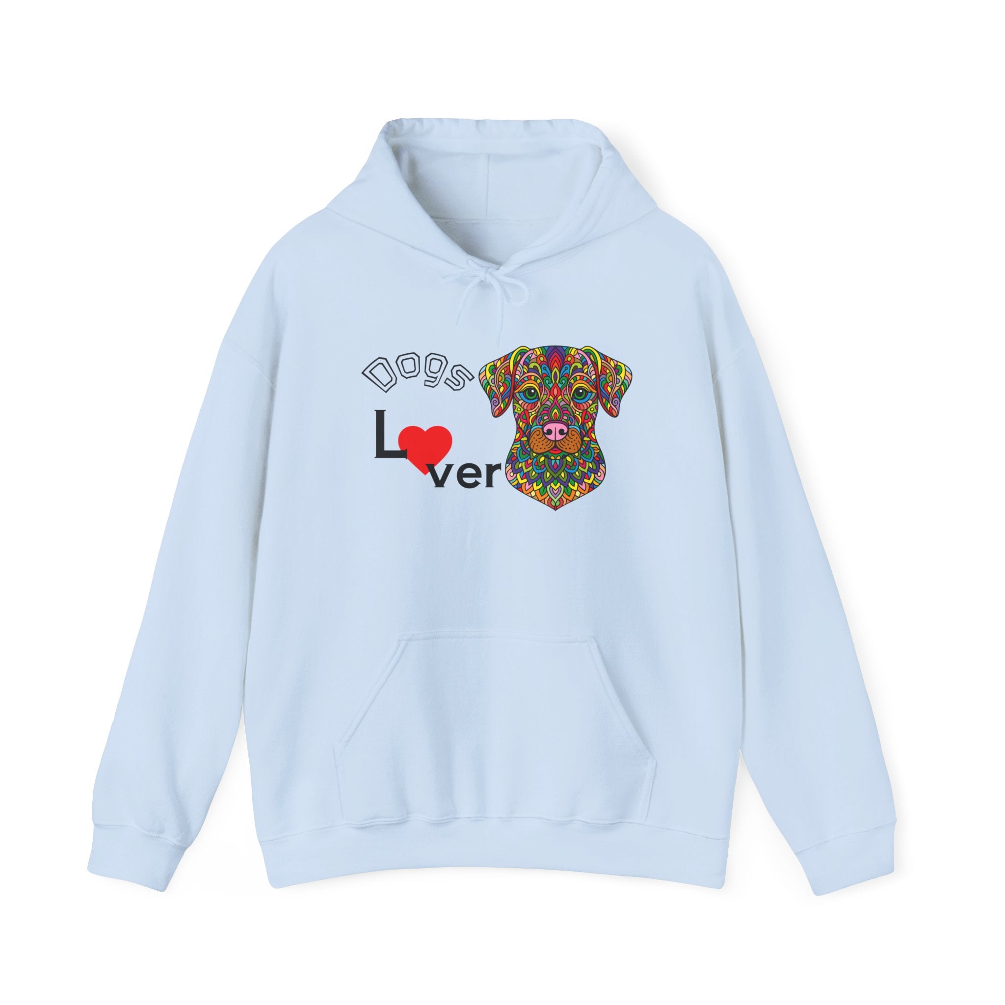 Colorful Dog Lover Hoodie, Unisex Sweatshirt, Cozy Fashion, Nature Lover Gift, Fall Apparel, Eco-Friendly Clothing, Dogs lover